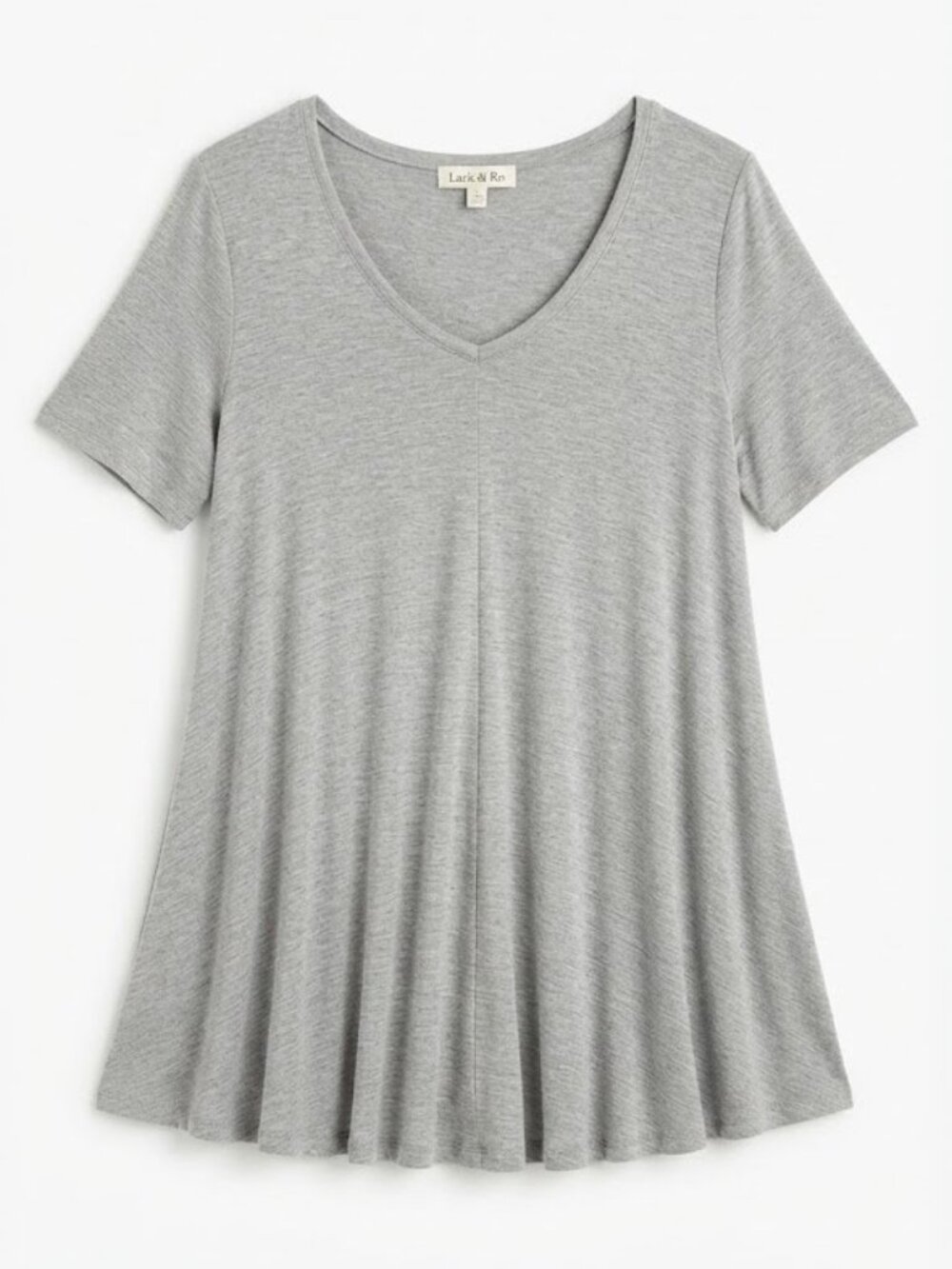 ✨️ Gray V-Neck Swing Tee